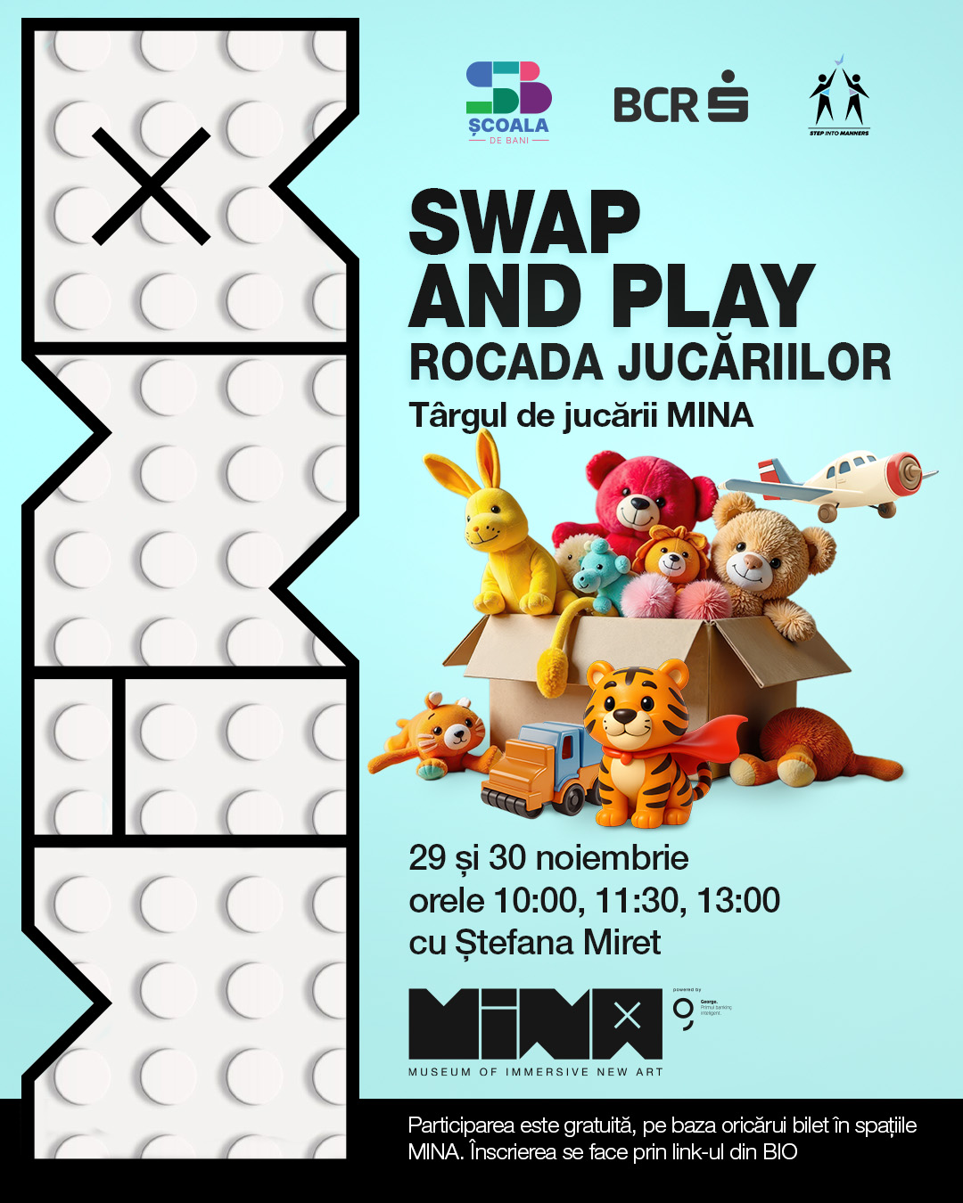 Swap and play - Rocada Jucăriilor la MINA 