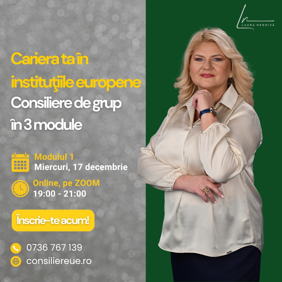 Consiliere de grup în carieră instituții europene