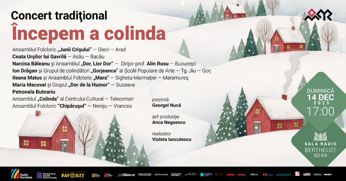 Poster orizontal 14 Decembrie Colinde