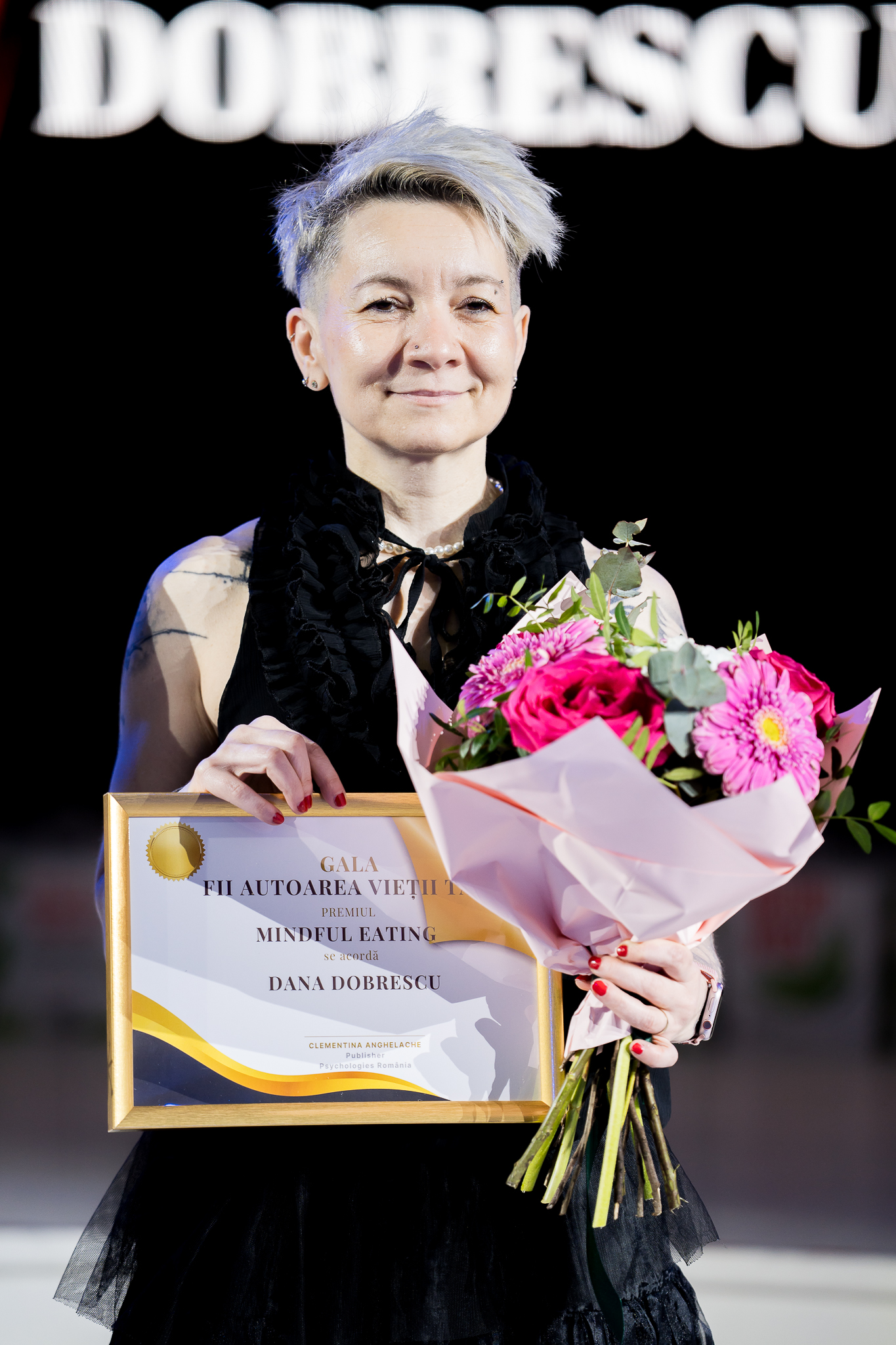 Psychologies România a sărbătorit 18 ani prin Gala „Premiile Fii autoarea vieții tale” 16 Dana Dobrescu la Gala „Premiile Fii autoarea vieții tale”