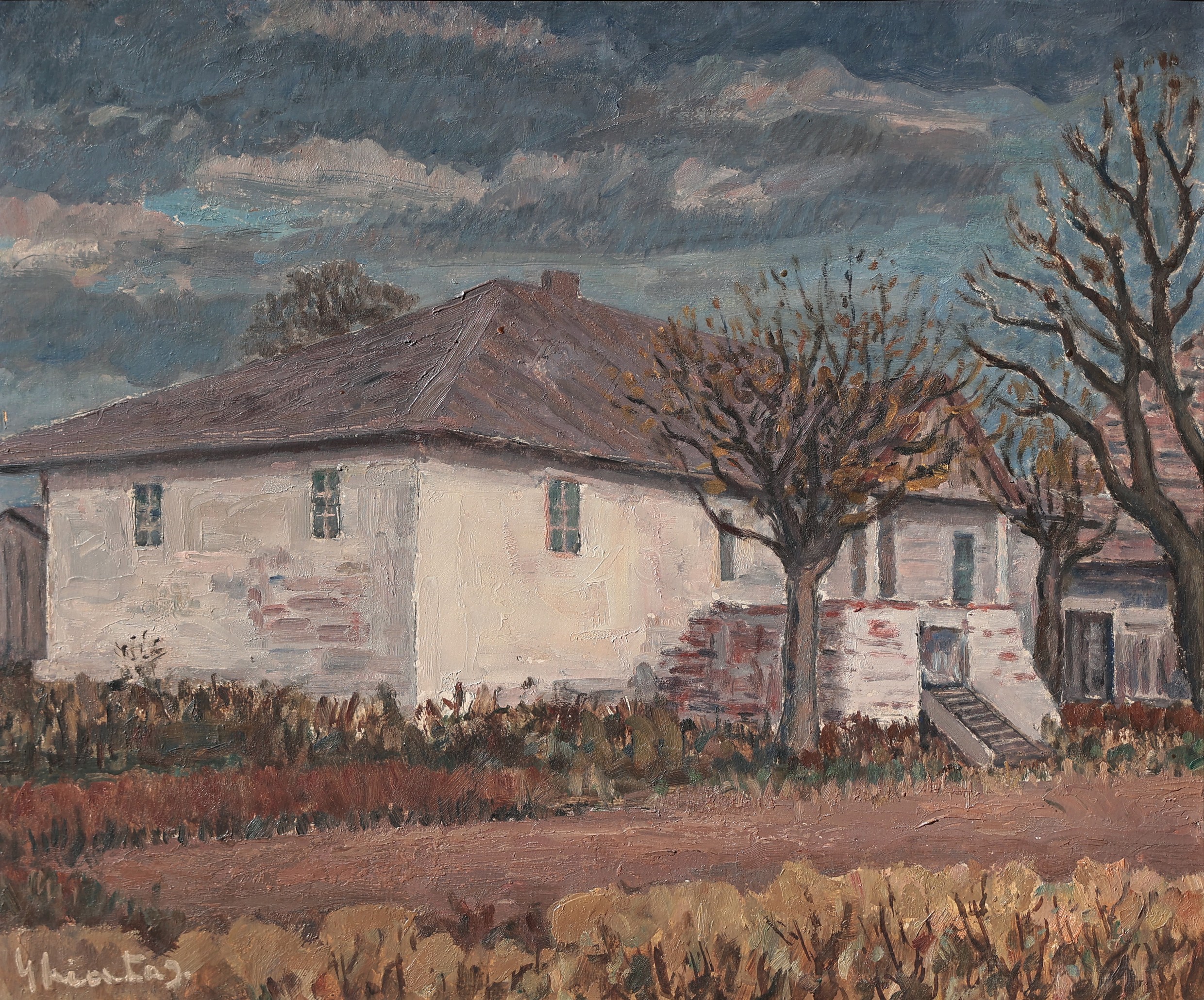 Dumitru Ghiață, Peisaj din Ipotești (Casa în care s-a născut M. Eminescu)