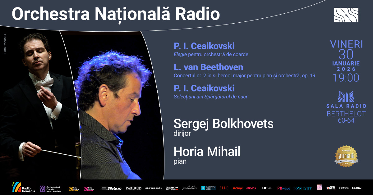 Selecțiuni din „Spărgătorul de nuci” la Sala Radio 3 Poster orizontal 30 ianuarie 2025 Bolkhovets horia mihail