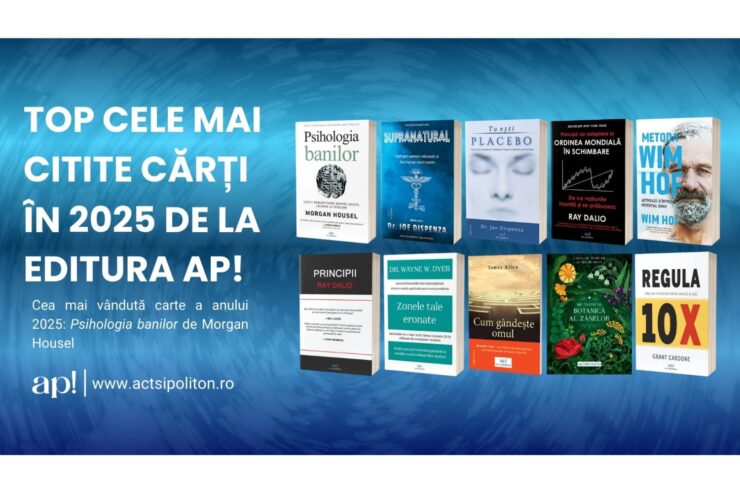 Top cele mai citite carti in 2025 de la Editura ap ACT si Politon