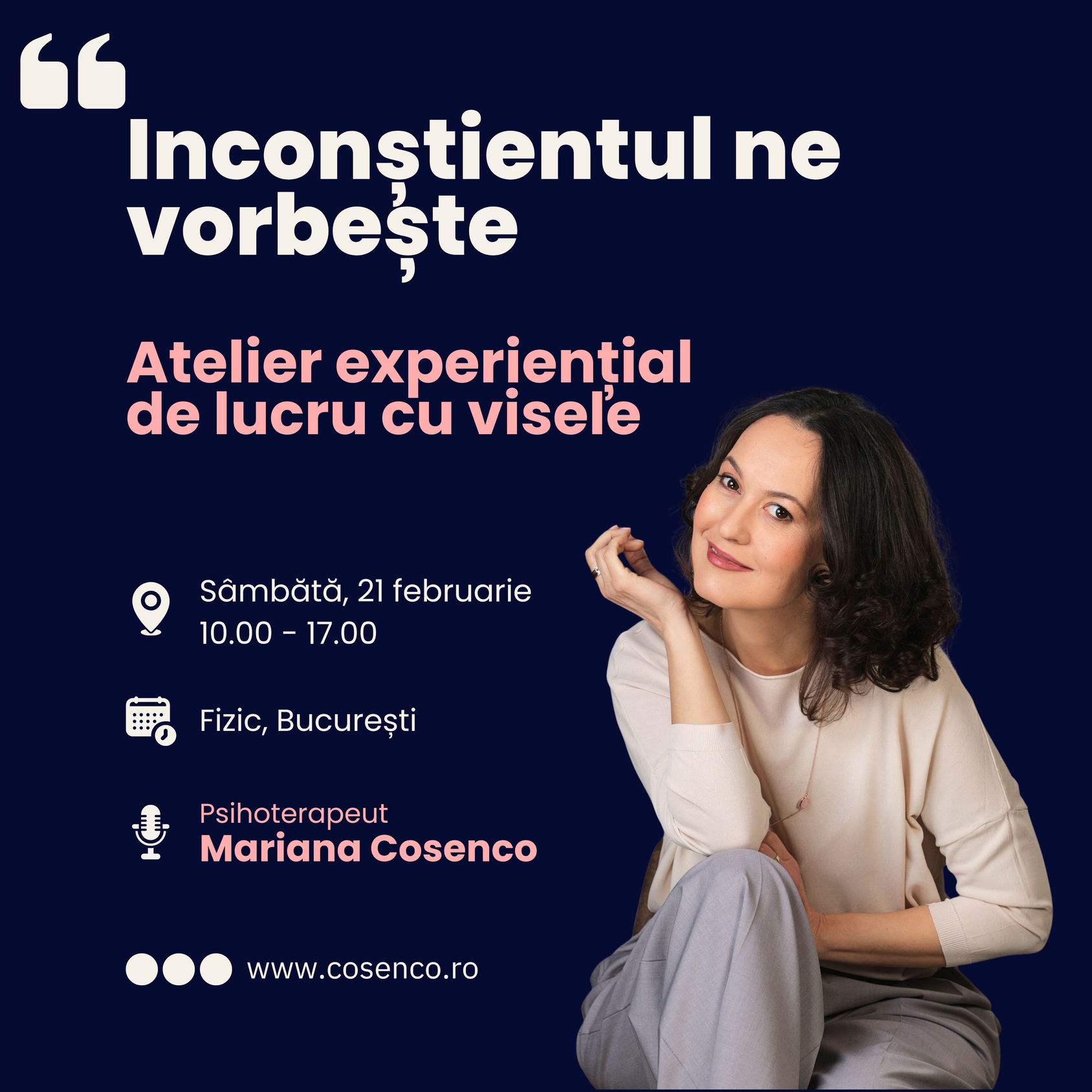 Atelier de Vise: Inconștientul vrea să ne vorbească