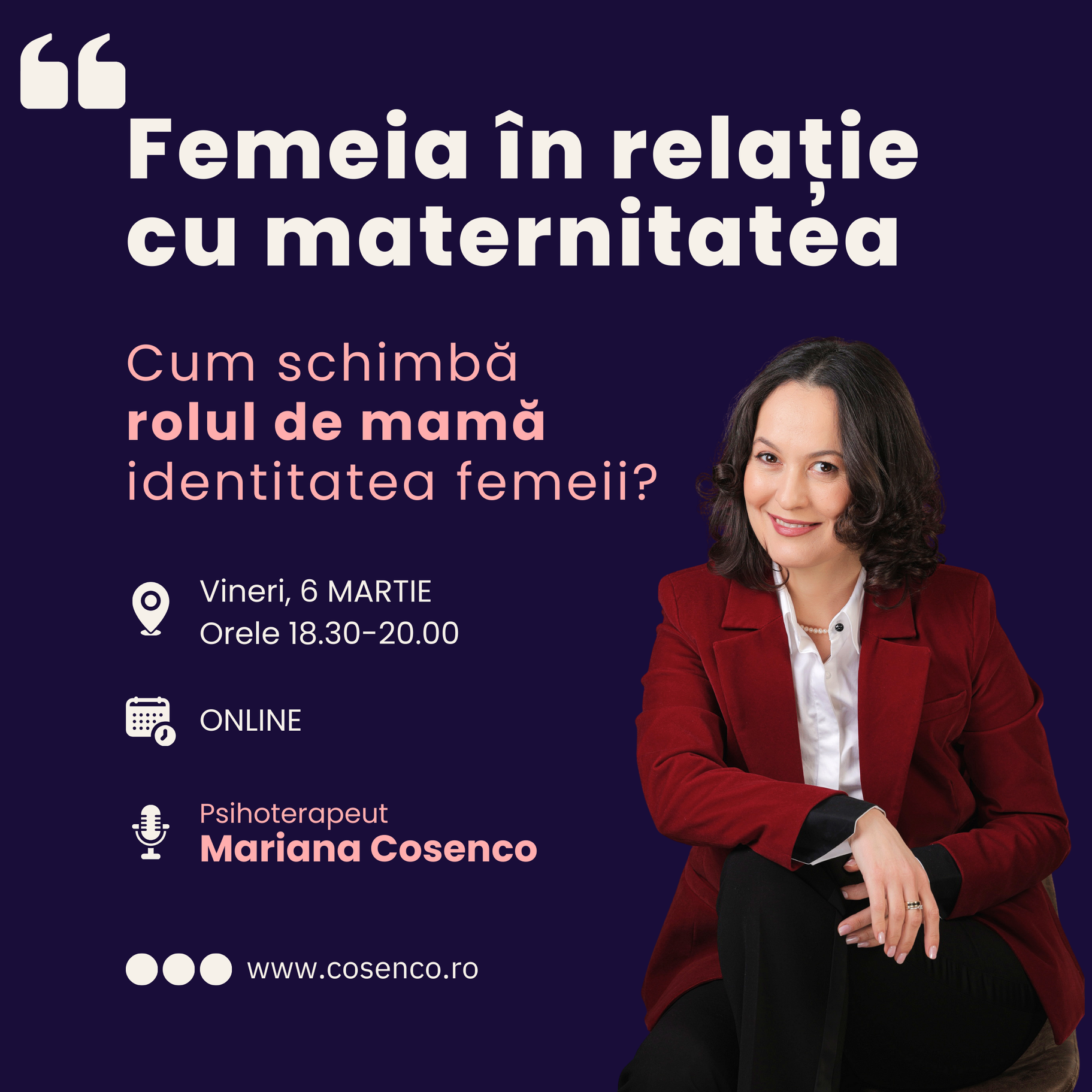 Femeia în relația cu maternitatea