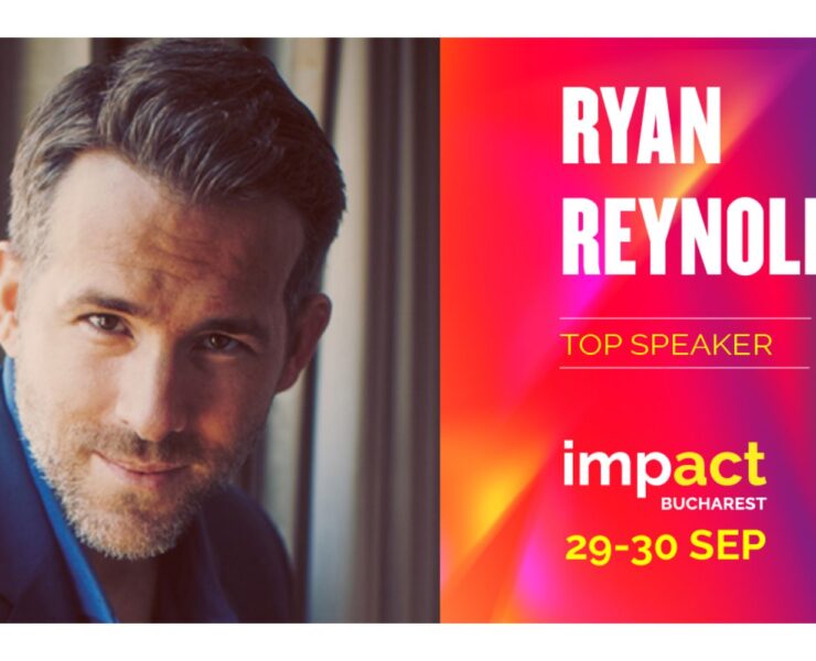 Ryan Reynolds vine pentru prima dată în România – live pe scena IMPACT Bucharest