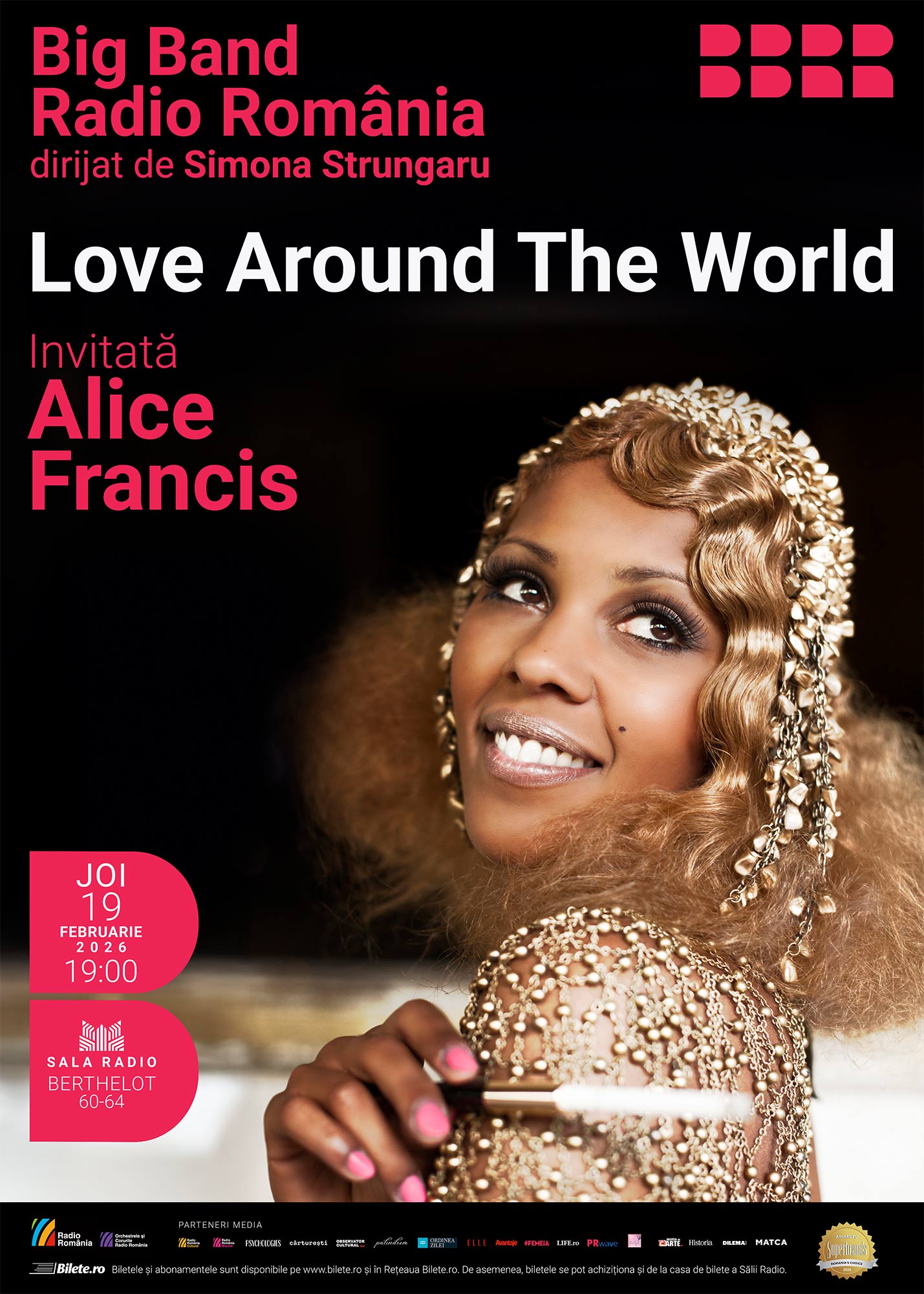 „Love Around the World”: Alice Francis și Big Band-ul Radio România