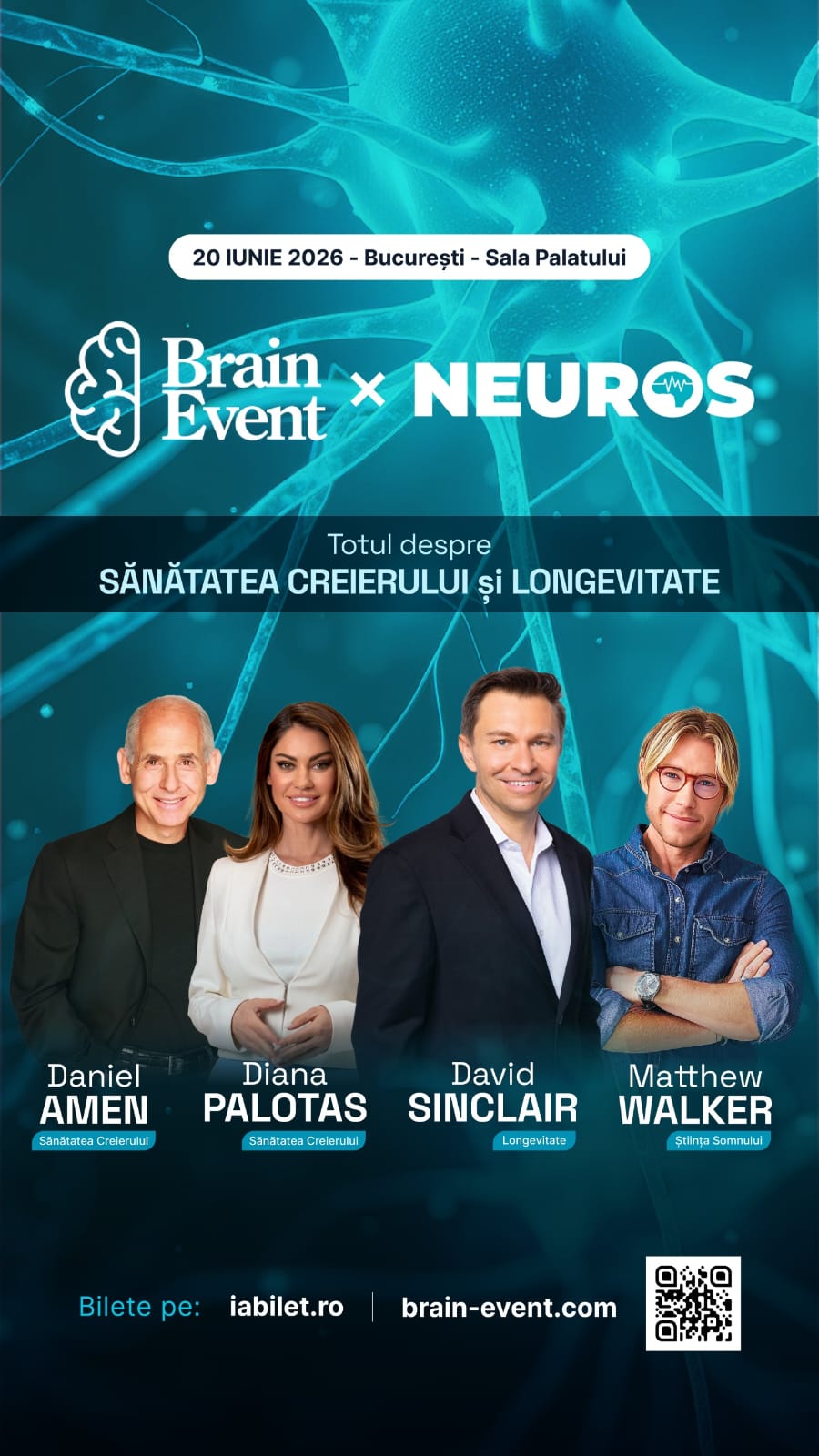 David Sinclair și liderii globali în neuroștiință vin la Brain Event 2026 2 Brain Event 2026
