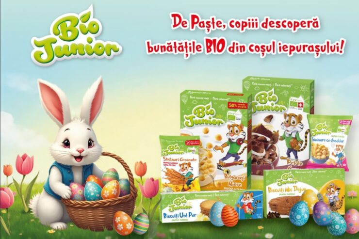 Caută cerealele și biscuiții Bio Junior în coșulețul Iepurașului
