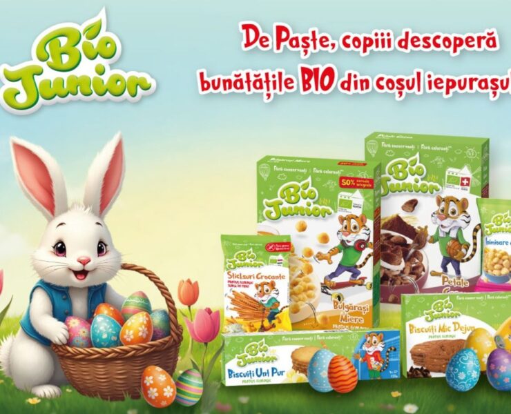 Caută cerealele și biscuiții Bio Junior în coșulețul Iepurașului