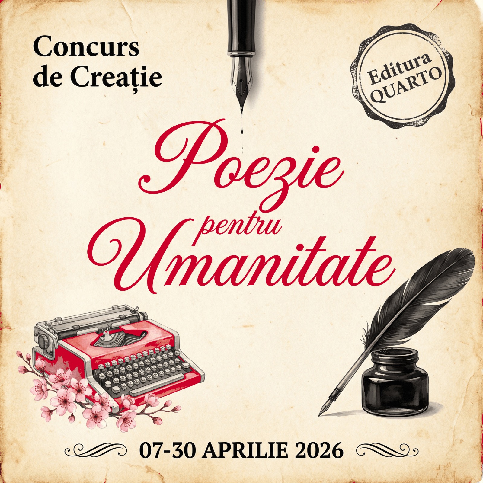 Concurs de creație literară: Poezie pentru umanitate