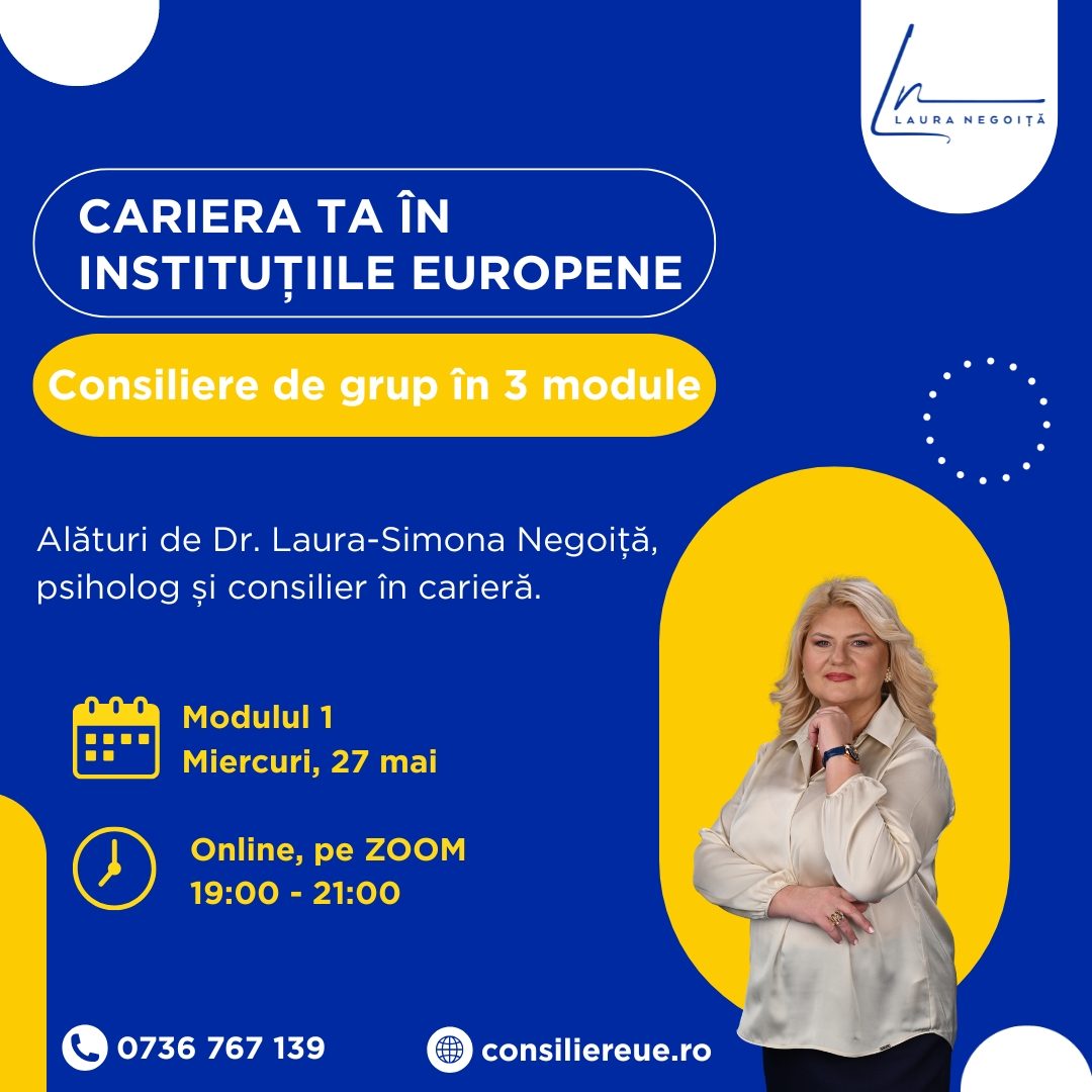 Consiliere de grup în carieră instituții europene