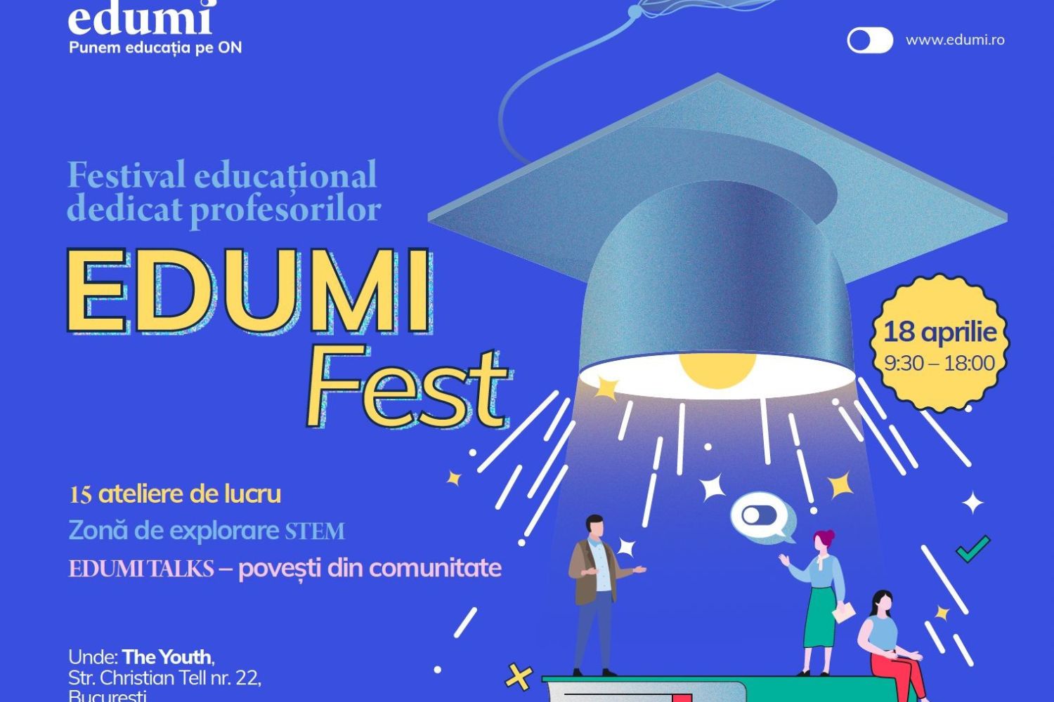 EDUMI Fest: primul festival dedicat profesorilor din România are loc pe 18 aprilie la București