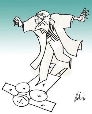 Horatiu Malaiele, caricatura
